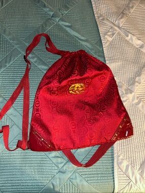 Red by Marc Ecko Drawstring Satin Backpack Purse - Unbranded
